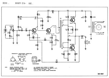HMV ;Australia C5 8E schematic circuit diagram